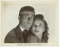 1b160 JUNGLE WOMAN 8x10 movie still '44 great scared close up of Evelyn Ankers & Douglass Dumbrille!