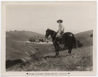 1b166 LAST OUTLAW 8x10 movie still '27 great image of cowgirl Betty Jewel on horseback in the hills!