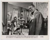 1b178 LOVE IN THE AFTERNOON 8x10 still '57 Maurice Chevalier smiles at Audrey Hepburn playing cello!