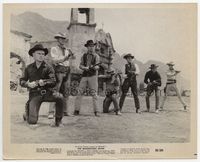 1b182 MAGNIFICENT SEVEN 8x10 movie still '60 great posed portrait of the 7 aiming their guns!