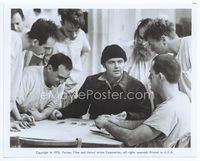 1b218 ONE FLEW OVER THE CUCKOO'S NEST 8x10.25 '75 Jack Nicholson teaches the boys to play cards!
