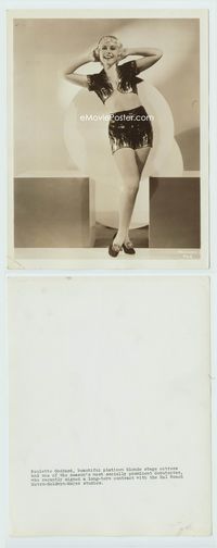 1b227 PAULETTE GODDARD 8x10 still '30s great sexy extremely young close portrait in skimpy outfit!