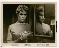 1b237 PSYCHO 8x10 movie still '60 close up of Janet Leigh contemplating stealing the money!
