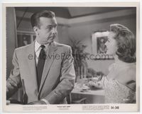 1b290 SUSAN SLEPT HERE 8x10.25 movie still '54 2-shot of Debbie Reynolds laughing at Dick Powell!