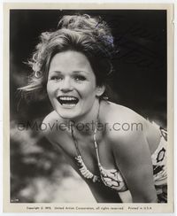1b324 VALERIE PERRINE signed 8x10 movie still '75 great sexy close up laughing portrait!