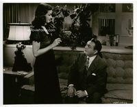 1b342 WOMAN IN THE WINDOW key book movie still '44 sexiest Joan Bennett seduces Edward G. Robinson!