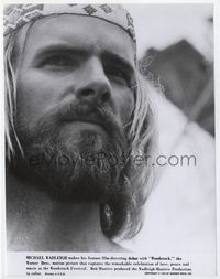 1b345 WOODSTOCK 7.5x9.75 movie still '70 great close image of hippie director Michael Wadleigh!