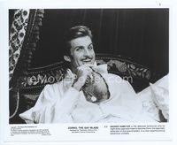 1b347 ZORRO THE GAY BLADE 8x10 still '81 great smiling close up of George Hamilton with open shirt!