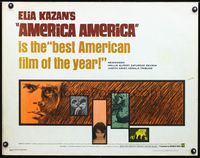 1c293 AMERICA AMERICA half-sheet movie poster '64 Elia Kazan's immigrant biography of his uncle!