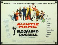 1c302 AUNTIE MAME half-sheet movie poster '58 classic Rosalind Russell!