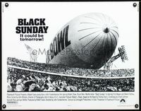 1c314 BLACK SUNDAY half-sheet movie poster '77 John Frankenheimer, disaster at the Super Bowl!