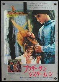 1c043 BROTHER SUN SISTER MOON Japanese movie poster '73 Franco Zeffirelli Italian romance!