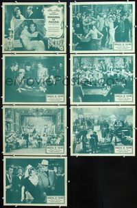 1d053 FLAME OF BARBARY COAST 7 Cuban lobby cards '45 John Wayne, Ann Dvorak, Joseph Schildkraut