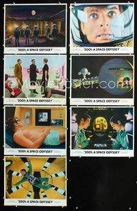 1d001 2001: A SPACE ODYSSEY 7 lobby cards R72 Stanley Kubrick, Keir Dullea, Gary Lockwell, HAL 9000!