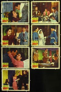 1d031 CONSPIRATOR 7 movie lobby cards '49 English spy Robert Taylor, sexy young Elizabeth Taylor!