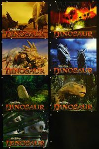 1d037 DINOSAUR 7 movie lobby cards '00 Walt Disney prehistoric fantasy CG cartoon!