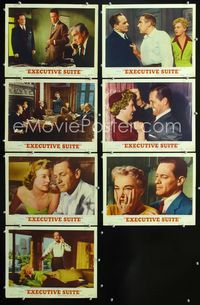 1d043 EXECUTIVE SUITE 7 LCs '54 William Holden, Barbara Stanwyck, Fredric March, June Allyson