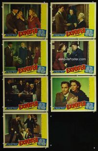 1d044 EXPOSED 7 movie lobby cards '47 Adele Mara, Robert Scott, Robert Armstrong