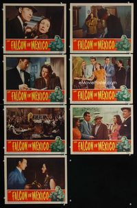 1d045 FALCON IN MEXICO 7 LCs '44 detective Tom Conway, Mona Maris, Martha Vickers, film noir!