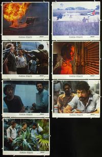 1d054 FLORIDA STRAITS 7 movie lobby cards '86 Raul Julia, Fred Ward, Mike Hodges HBO TV movie!