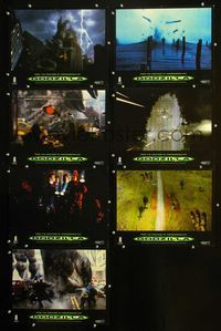 1d068 GODZILLA 7 int'l movie lobby cards '98 Matthew Broderick, Jean Reno, American re-make!