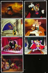 1d070 GREAT MOUSE DETECTIVE 7 LCs '86 Walt Disney's crime-fighting Sherlock Holmes rodent cartoon!
