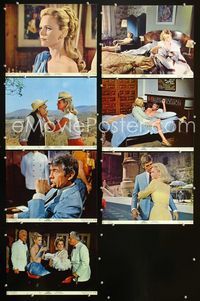 1d075 HARD CONTRACT 7 color 11x14 movie stills '69 James Coburn, sexy Lee Remick!