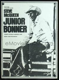 1e192 JUNIOR BONNER Czech 23x32 movie poster '72 cool image of cowboy Steve McQueen by K. Macha'Lek!