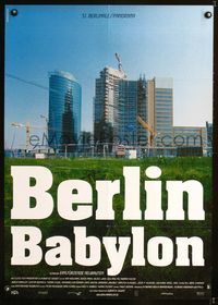 1e206 BERLIN BABYLON German movie poster '01 cool image of the rebuilding of Berlin, Germany!