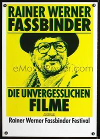 1e268 RAINER WERNER FASSBINDER FESTIVAL German movie poster '80s great director close up!