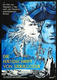 1e271 SARAGOSSA MANUSCRIPT German movie poster '76 Wojciech Has, cool fantasy art by E. Hammes!