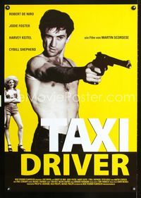 1e280 TAXI DRIVER German movie poster R2006 great different image of Robert De Niro pointing gun!