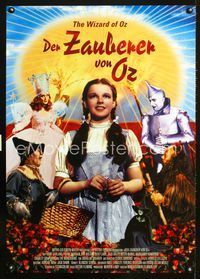 1e286 WIZARD OF OZ German poster R2004 Judy Garland classic, great different full color image!!