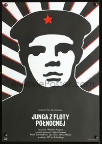 1e514 SEA CADET OF NORTHERN FLEET Polish 23x33 poster '74 art of Russian soldier by Lech Majewski!
