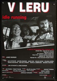 1e041 IDLE RUNNING Slovenian movie poster '99 Jan Cvitkovic, Natasa Burger, Janez Burger's V Leru!