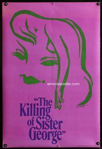 1f041 KILLING OF SISTER GEORGE commercial poster '69 cool art of Susannah York by Caroff, Aldrich