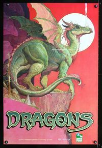 1f025 DRAGONS: A FANTASY MADE REAL TV teaser special 30x46 '05 fantasy artwork by William Stout!