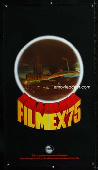 1f083 FILMEX '75 special 20x36 poster '75 great image of war ship from War of the Worlds!