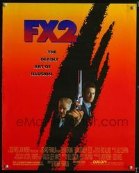 1f178 F/X2 special 16x20 poster '91 Brian Dennehy, Bryan Brown, the deadly art of illusion!