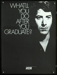 1f119 GRADUATE special Vista recruiting poster '68 great different image of Dustin Hoffman!