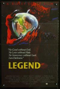 1f043 LEGEND special 22x33 poster '86 Tom Cruise, Mia Sara, Ridley Scott romantic fantasy!