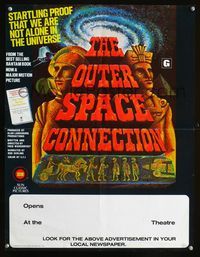 1f193 OUTER SPACE CONNECTION special 17x23 poster '75 proof that we are not alone in the universe!