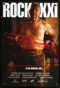 1f064 ROCK XXI special 24x36 poster '05 Deep Ellum Film Festival, Rocky boxing parody image!