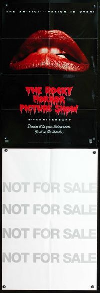 1f065 ROCKY HORROR PICTURE SHOW 2-sided video special 26x38 R90 a different set of jaws!