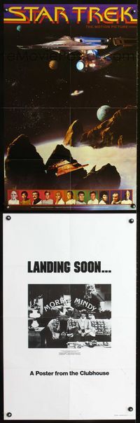 1f073 STAR TREK 2-sided commercial poster '79 William Shatner, Leonard Nimoy, different image!