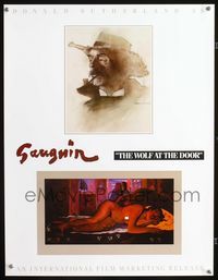 1f164 WOLF AT THE DOOR special 20x26 poster '86 Donald Sutherland as Gauguin, great artwork!