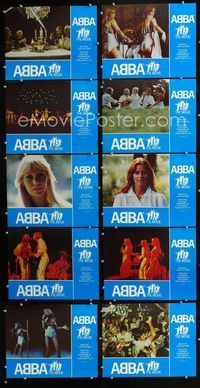 1g018 ABBA: THE MOVIE 10 English lobby cards '77 great images of the 1970s Swedish pop rock band!
