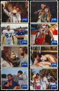 1g087 AGAINST ALL ODDS 8 movie lobby cards '84 Jeff Bridges, Rachel Ward, James Woods
