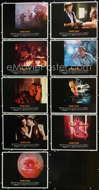 1g040 ALTERED STATES 9 int'l movie lobby cards '80 William Hurt, Paddy Chayefsky