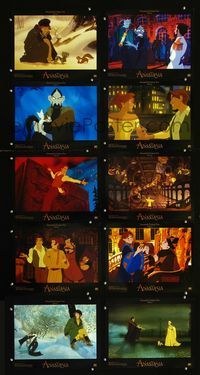 1g019 ANASTASIA 10 movie lobby cards '97 Don Bluth missing Russian princess animation!